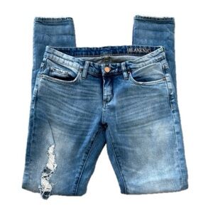 Skinny Jeans with Distressed Details Size 26